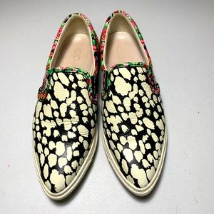 Coach printed slip on/ driving shoes shoes